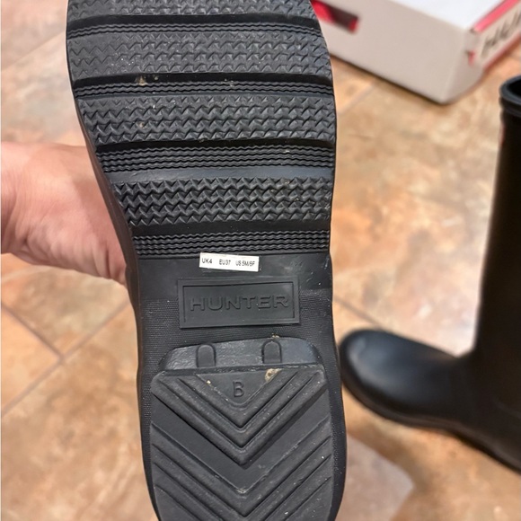 Hunter Black Women's/ Kids  Winter Rain Boots - Picture 3 of 8